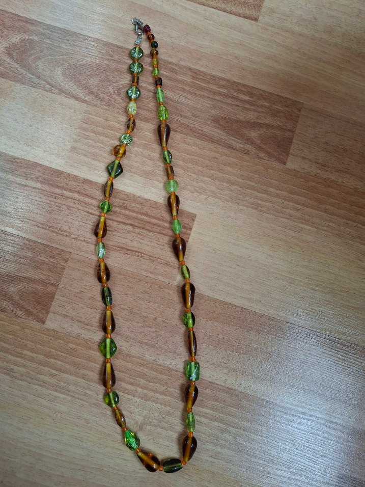 Uzun Renkli Boncuklu Bohem Kolye - Görsel 2