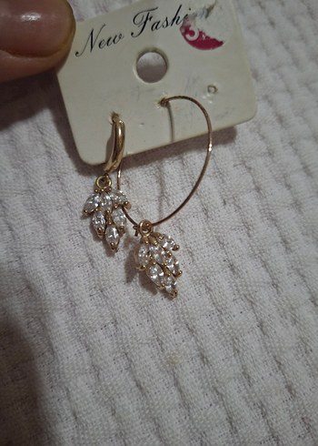 Pembe Elastik Mini Kadın Küpeler - Görsel 5