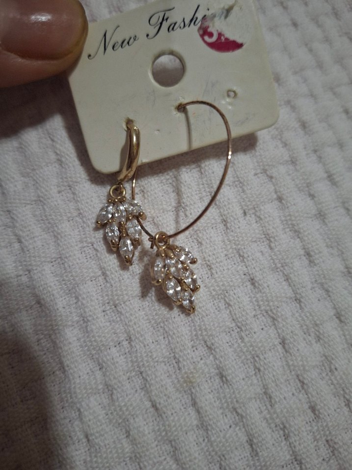 Pembe Elastik Mini Kadın Küpeler - Görsel 5