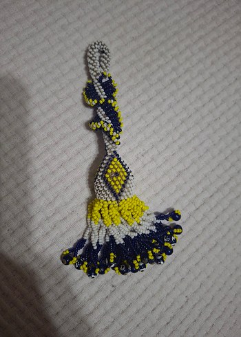 Renkli Bohem Erkek Tespih Boncukları anahtarlık - Görsel 2