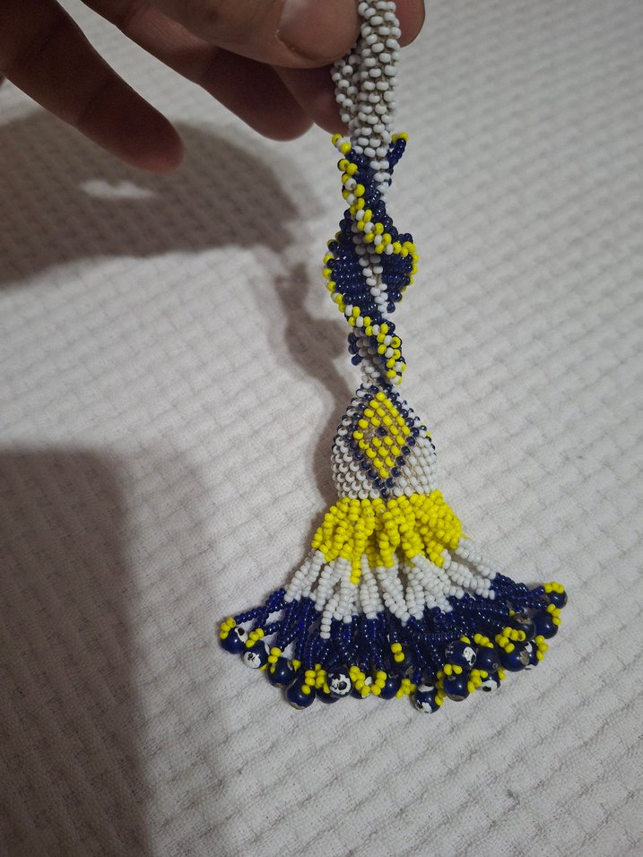 Renkli Bohem Erkek Tespih Boncukları anahtarlık - Görsel 3