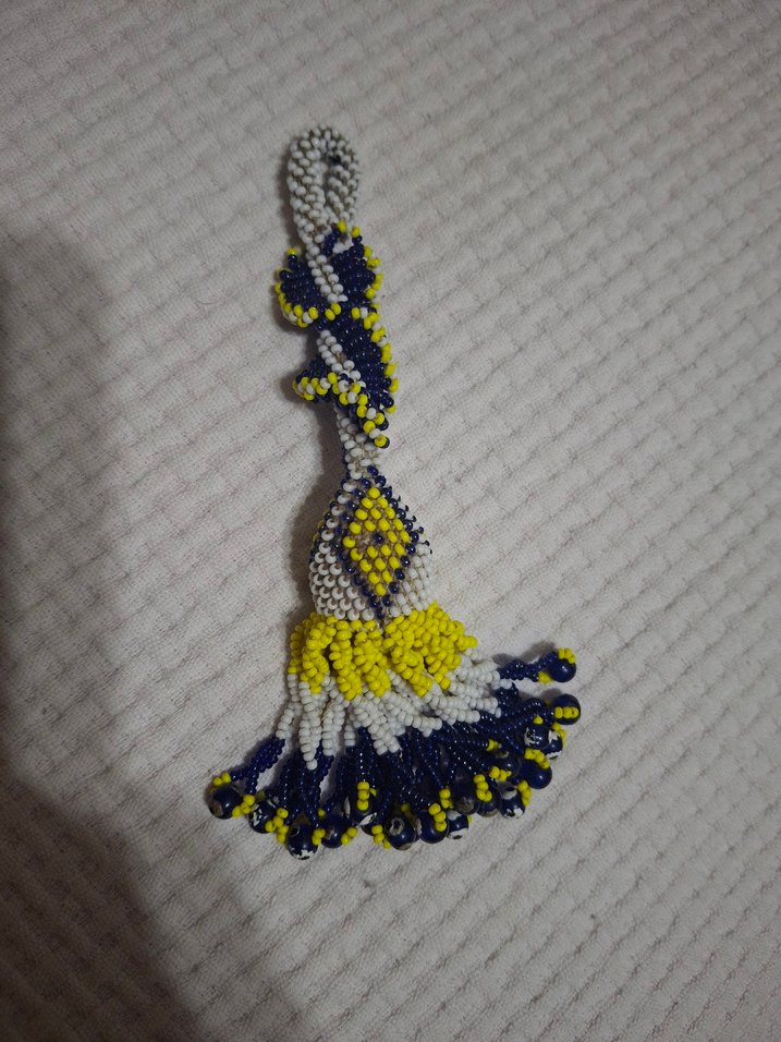 Renkli Bohem Erkek Tespih Boncukları anahtarlık - Görsel 2