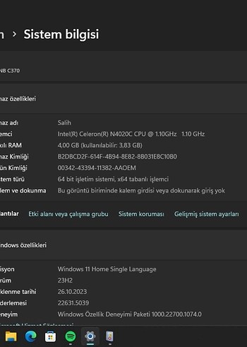 Mavi Renkli Laptop - Görsel 9