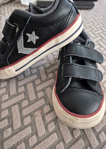 Erkek Çocuk Siyah Deri Sneakers - Görsel 5