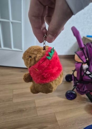 Renkli Kahverengi Peluş Anahtarlık Oyuncak - Görsel 4