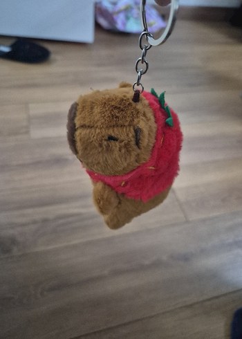 Renkli Kahverengi Peluş Anahtarlık Oyuncak - Görsel 3