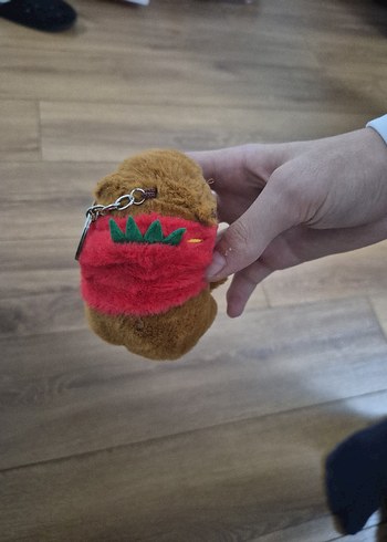 Renkli Kahverengi Peluş Anahtarlık Oyuncak - Görsel 6