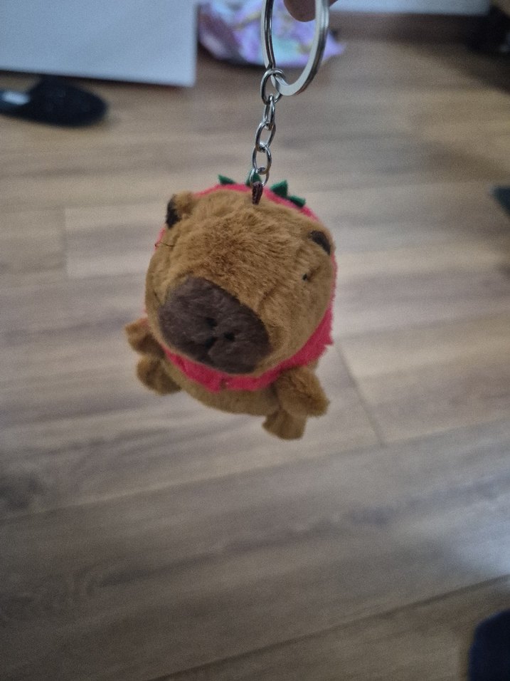 Renkli Kahverengi Peluş Anahtarlık Oyuncak - Görsel 2