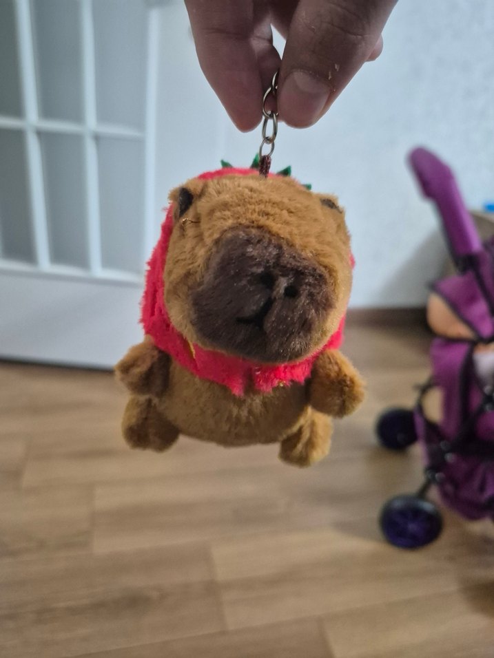 Renkli Kahverengi Peluş Anahtarlık Oyuncak - Görsel 5