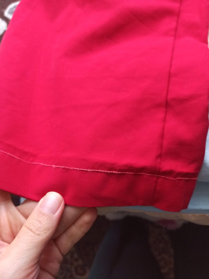 Kadın Kırmızı Kapri - Görsel 5