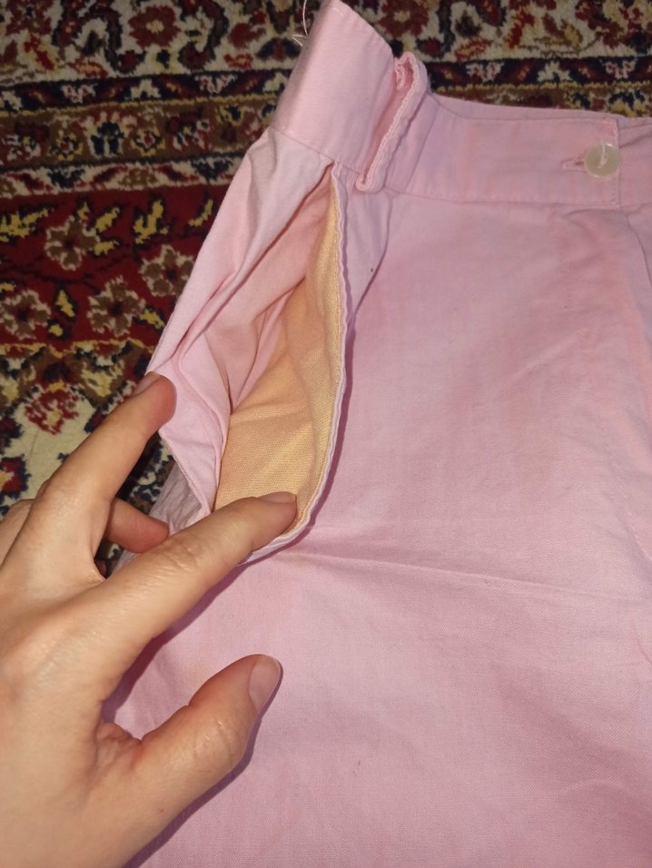 Pembe Pamuklu Kadın Kapri Pantolon - Görsel 3