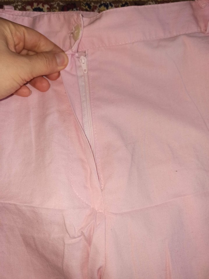 Pembe Pamuklu Kadın Kapri Pantolon - Görsel 4