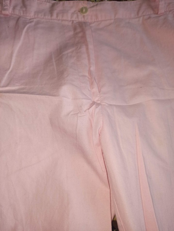 Pembe Pamuklu Kadın Kapri Pantolon - Görsel 2