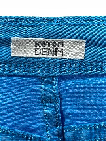 universal Beden mavi Renk Koton Mini Etek %70 İndirimli.