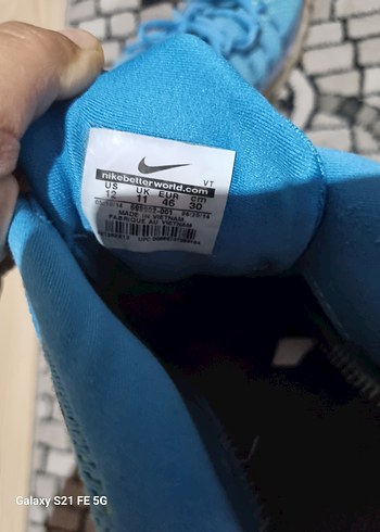 45 Beden Nike Mavi Bağcıklı erkek Spor Ayakkabı