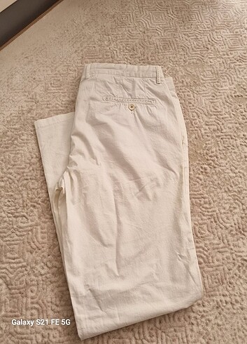 46 Beden beyaz Renk beyaz pantolon 