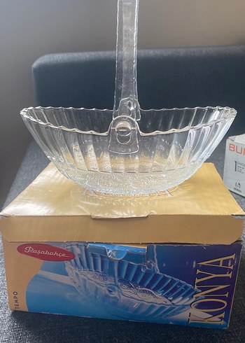 Vintage Altın Desenli Cam Salata Kasesi - Görsel 5