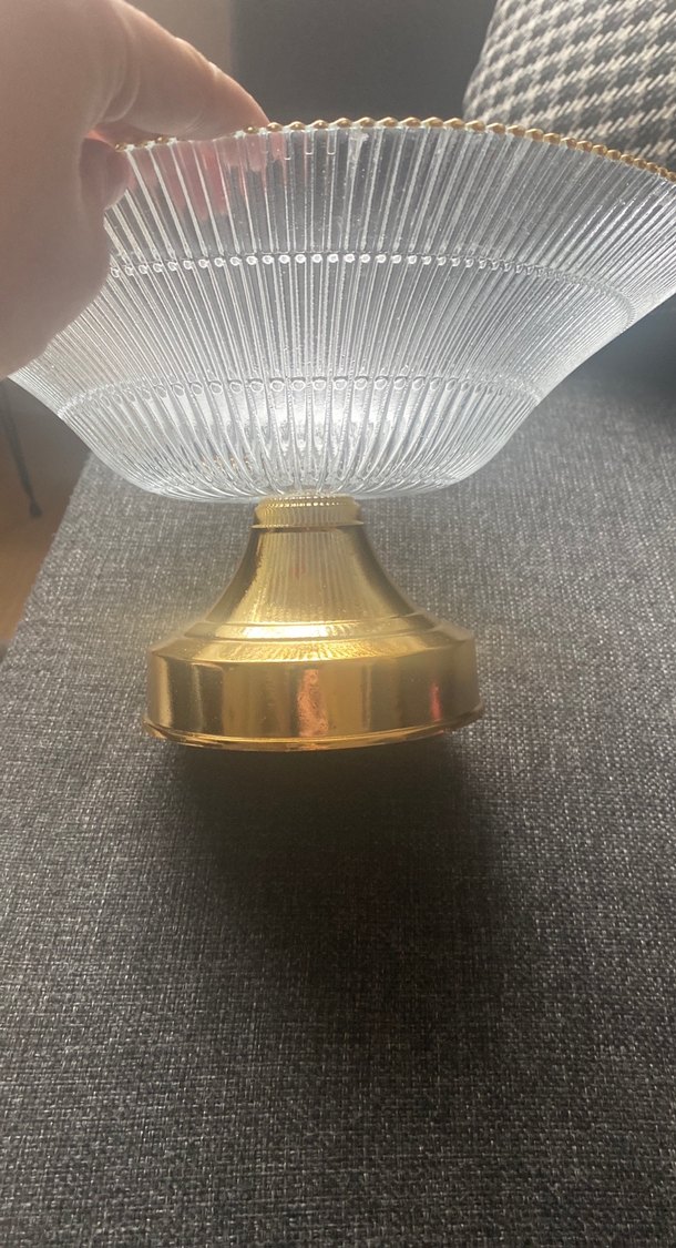 Parlak Altın Renkli Ayaklı Tabak - Görsel 5