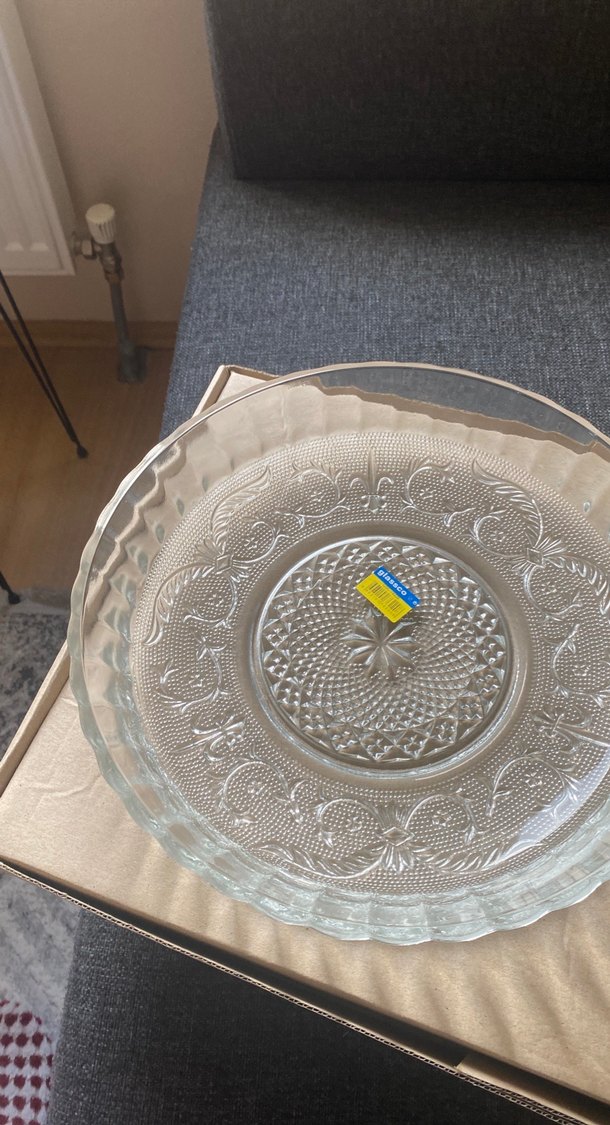 Beyaz Desensiz Cam Tabak - Görsel 3