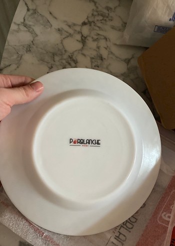 6 Parça Bordo Çiçekli Opal Cam Çorba Tabağı - Görsel 5