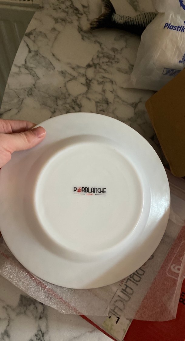 6 Parça Bordo Çiçekli Opal Cam Çorba Tabağı - Görsel 5