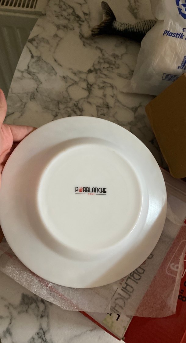 6 Parça Bordo Çiçekli Opal Cam Çorba Tabağı - Görsel 4