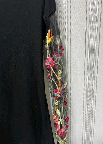 Nakışlı Bohem Uzun Kollu Bluz - Görsel 4