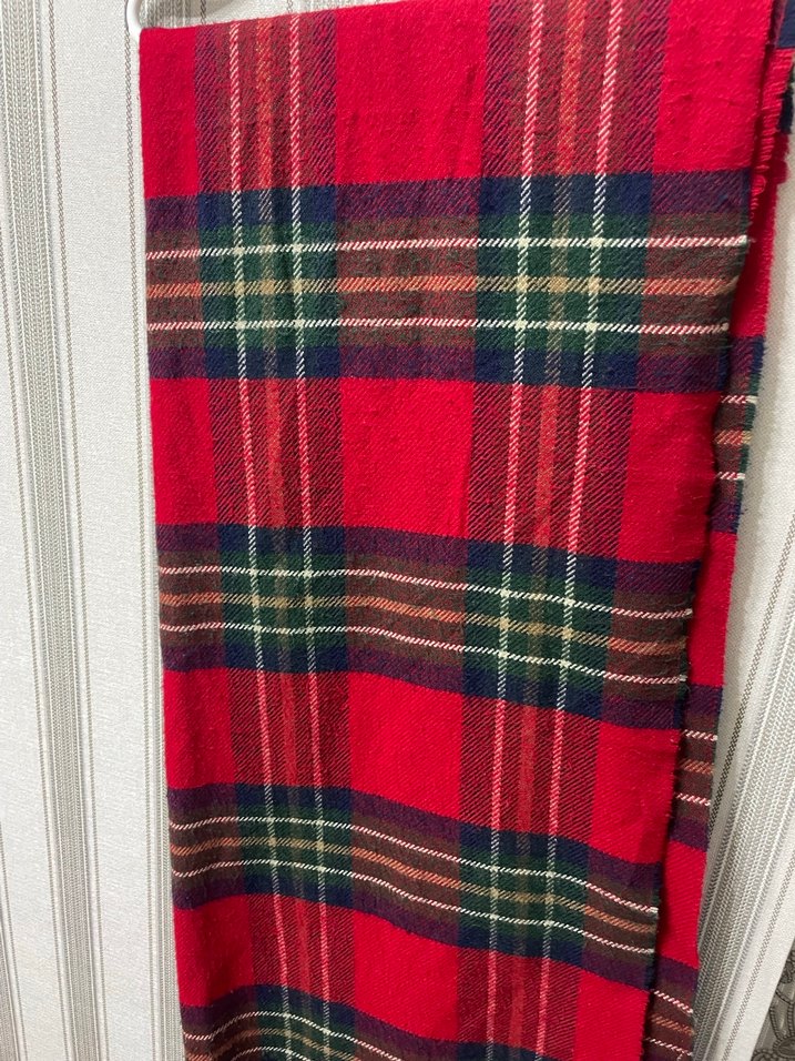 Klasik Kırmızı Ekose Erkek Atkı - Görsel 3