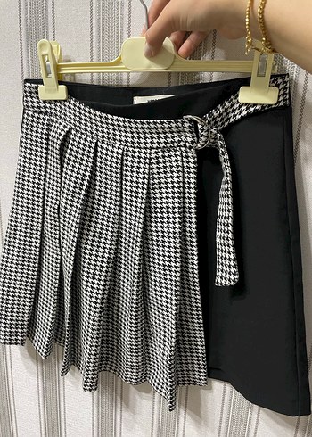 Siyah Pilili Mini Etek - Görsel 6