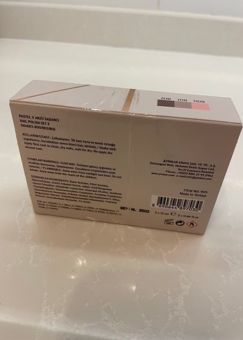 Pastel Arzu Sabancı 3'lü Oje Seti Beige - Görsel 5