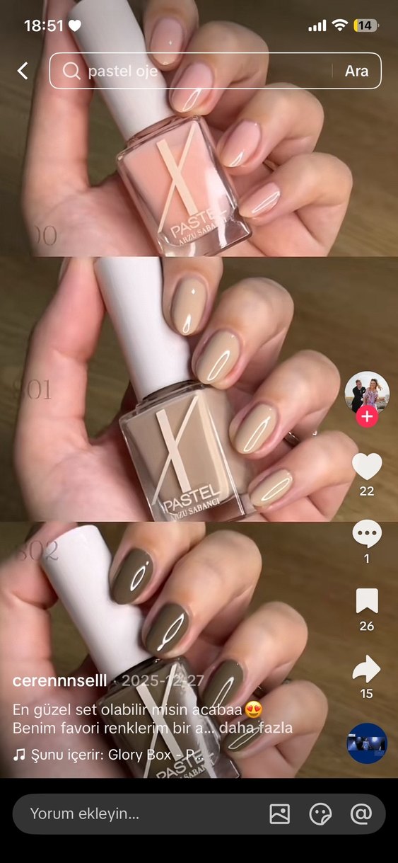 Pastel Arzu Sabancı 3'lü Oje Seti Beige - Görsel 2