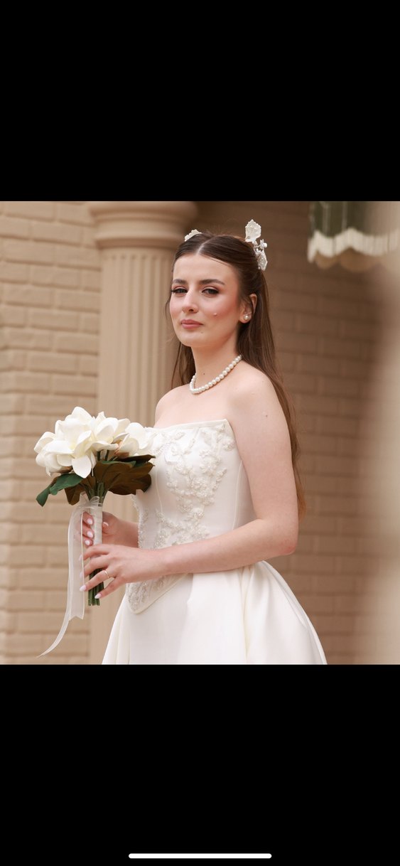 Modern Straplez Gelinlik - Görsel 2