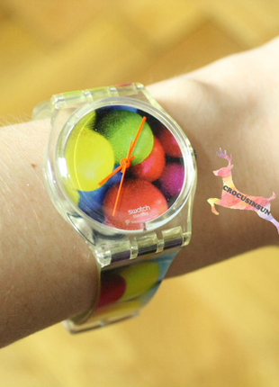 Swatch Marka Vintage Çok Renkli Saat!
