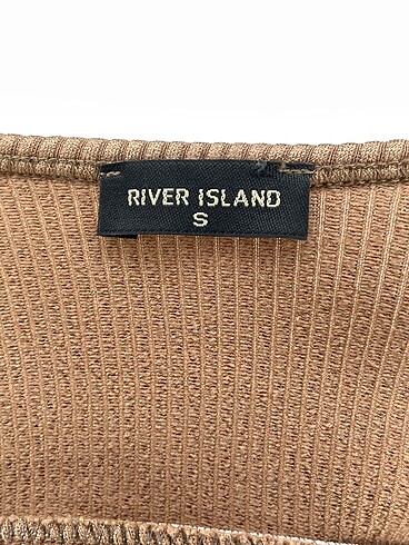 s Beden kahverengi Renk River Island Mini Üst %70 İndirimli.