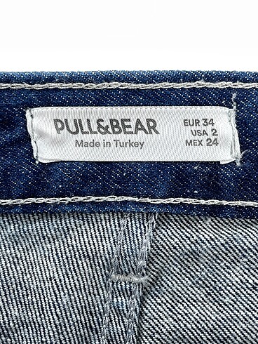 34 Beden lacivert Renk Pull and Bear Jean / Kot Şort %70 İndirimli.