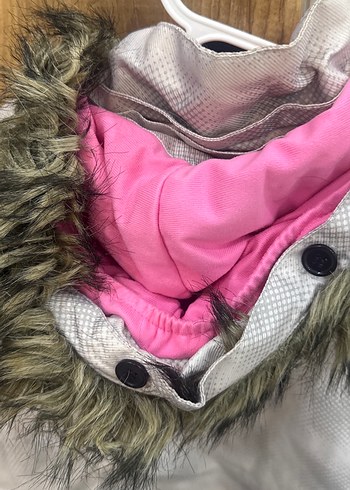 Kız Çocuk Gri Fermuarlı Ceket - Görsel 3