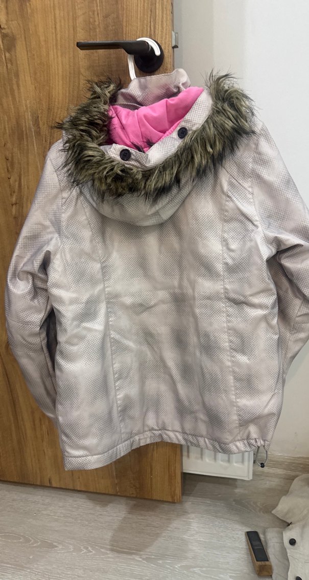 Kız Çocuk Gri Fermuarlı Ceket - Görsel 2