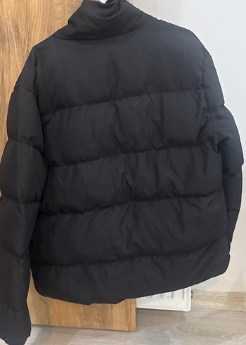 Kadın Siyah Düğmeli Midi Kışlık Mont - Görsel 2