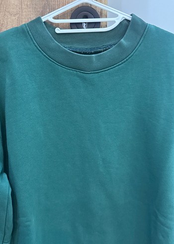 Kadın Koyu Yeşil Uzun Kollu Sweatshirt - Görsel 2