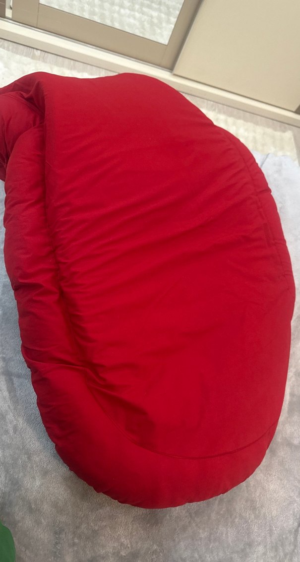 Kırmızı Çizgili Bebek Uyku Yatağı - Görsel 3