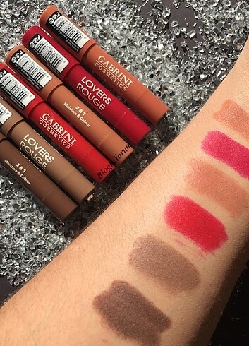 gabrini lovers rouge ruj 3 adet