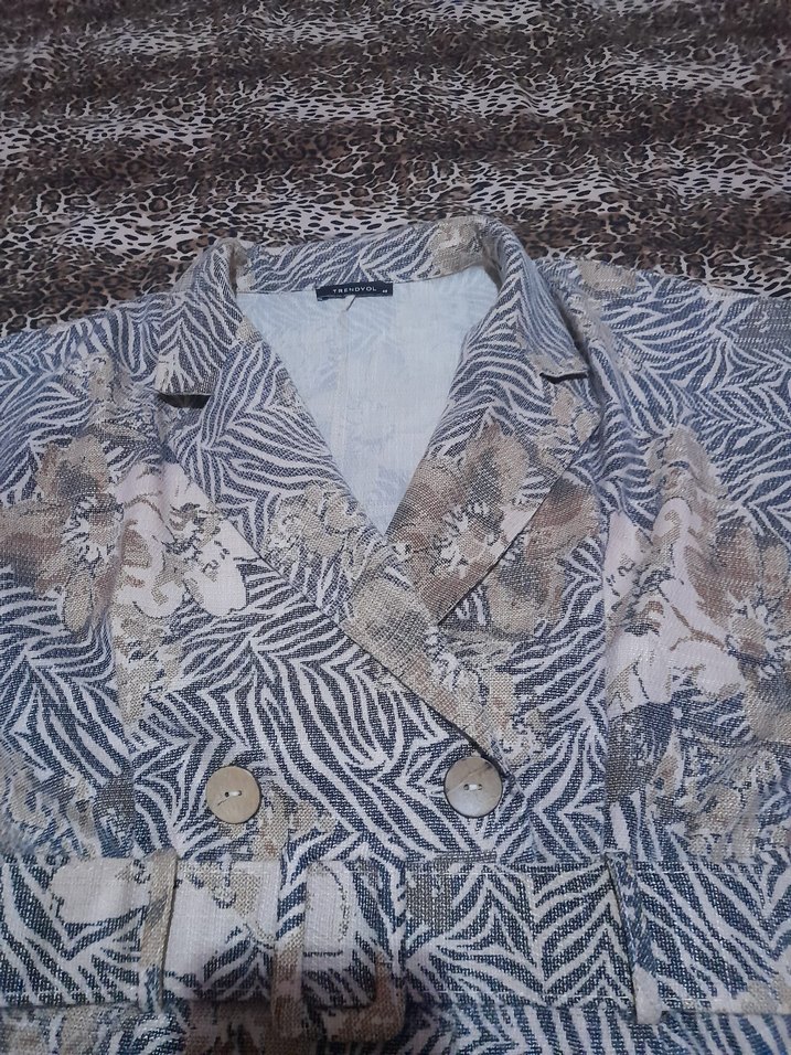 Gri Bohem Mini Kadın Elbise - Görsel 2