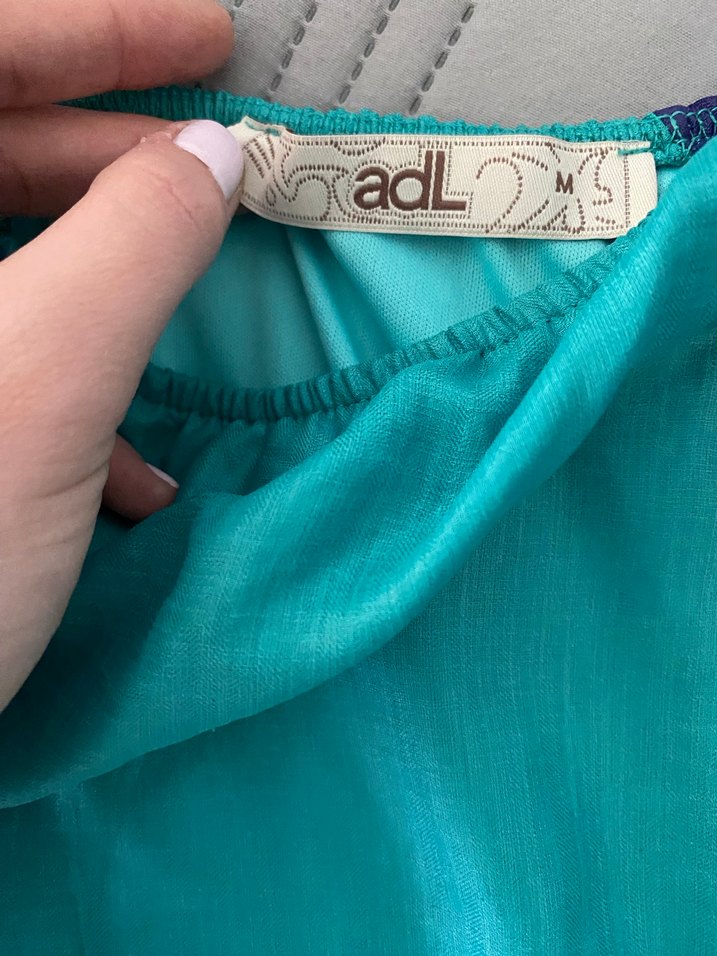 Mavi Asimetrik Drapeli Hamile Bluzu - Görsel 2