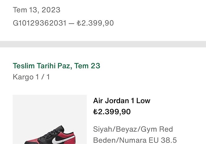 Nike nike jordan spor ayakkabı