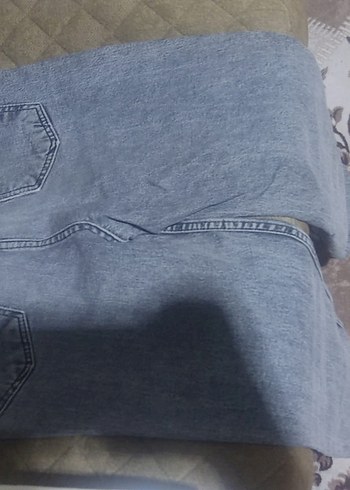 38 Beden Gri Midi Boy Kadın Kot Pantolon
