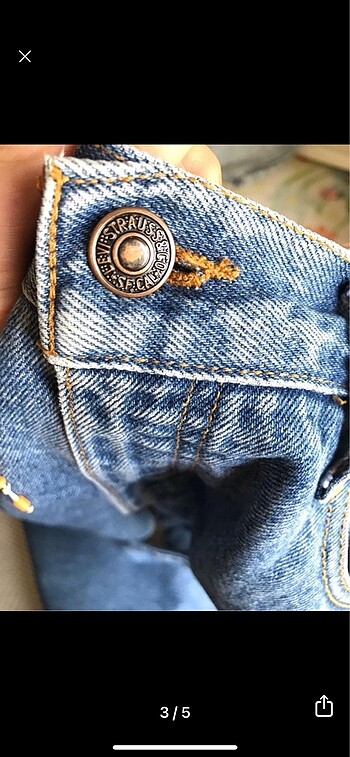 38 Beden Levis boru paça jeans/ mom jeans