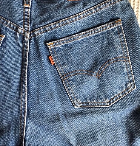 38 Beden lacivert Renk Levis boru paça jeans/ mom jeans