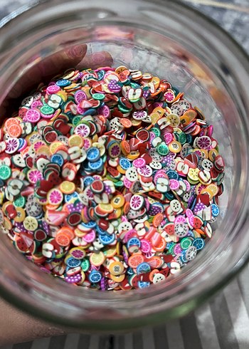 Renkli Meyve Desenli Tırnak Süsleri - Görsel 3