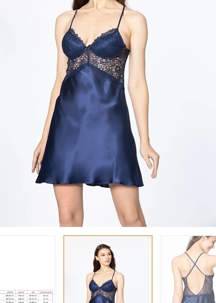 Pierre Cardin Saten Gecelik Seti - Görsel 3