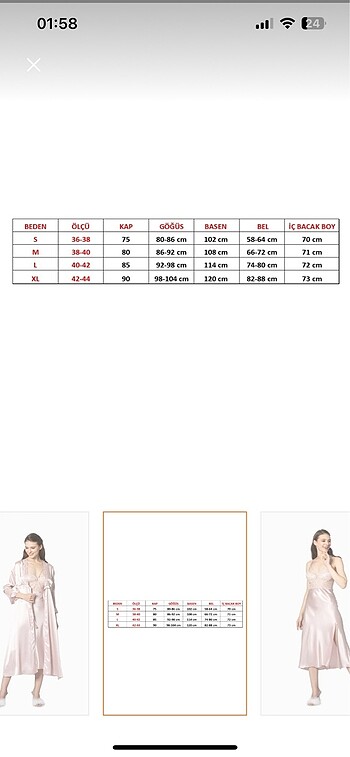 Pierre Cardin Saten Gecelik Seti - Görsel 5